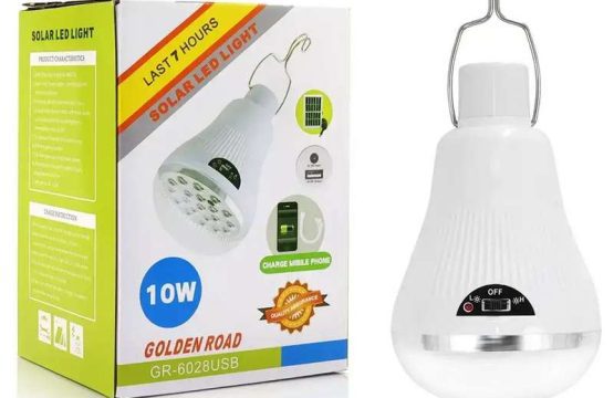 لامپ آویز خورشیدی GR-6028usb پنل جدا