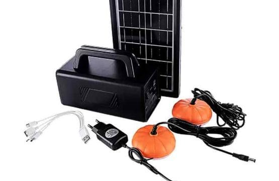 پکیج روشنایی خورشیدی DP-7710 و شارژر