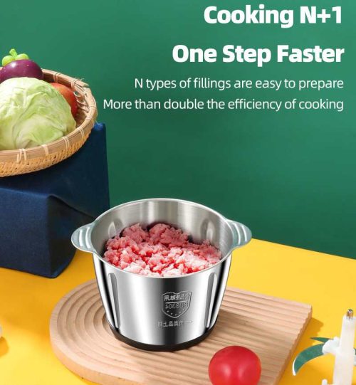 کاسه خردکن فلزی 5 و 6 لیتری مناسب انواع خردکن و غذا ساز