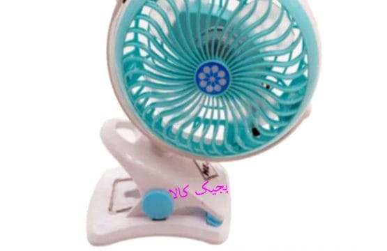 پنکه شارژی HJ-5019 کلیپسی رومیزی ولوم دار