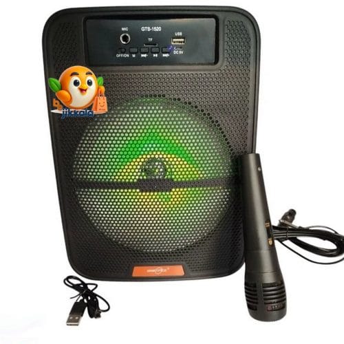 اسپیکر 8 اینچی بلوتوثی قابل حمل GTS-1520 با رقص نور