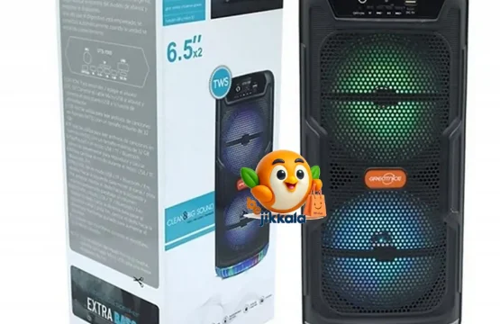 اسپیکر ایستاده و قوی بلوتوثی GTS-1565 با دو ساب ۶.۵ اینچی و رقص نور